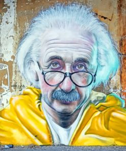 Albert Einstein Graffiti paint by numbers