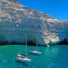 Yacht Sailing In Greece's Coast paint by numbers