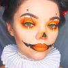 Halloween Face Art paint by numbers