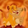 Happy Simba And Nala paint by numbers