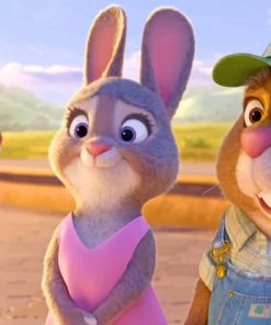 Zootopia Bunny Characters paint by numbers