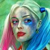 Harley Quinn painting by numbers