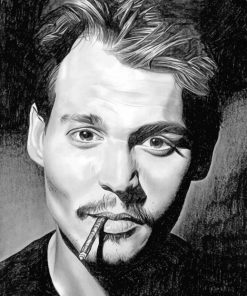 Johnny Deep paint by Numbers