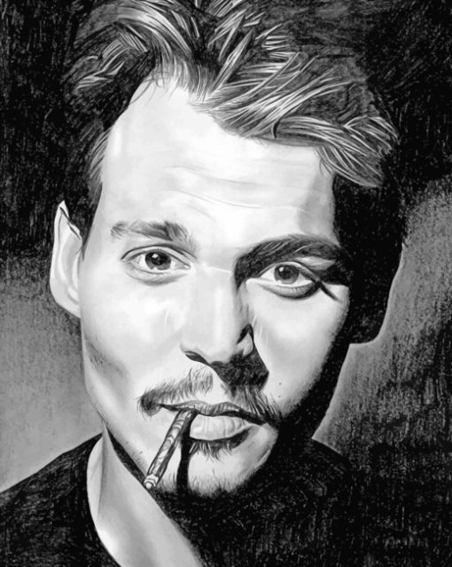 Johnny Deep paint by Numbers