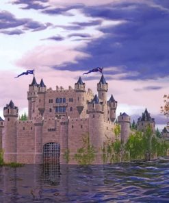 Castle In Water paint by numbers