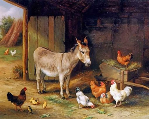 Barn Animals paint by numbers