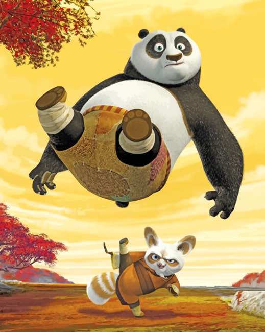 Kung Fu Panda Student And Master paint by numbers