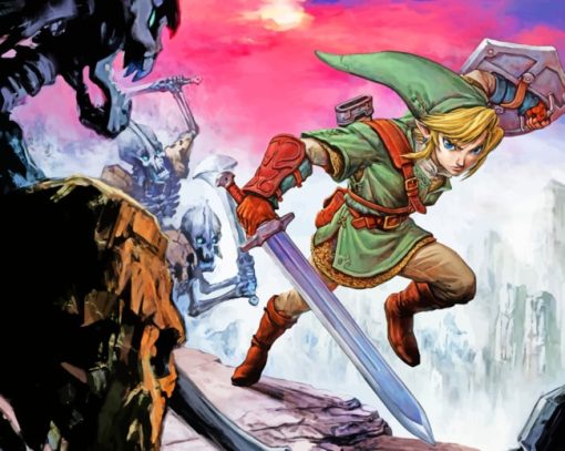 The Legend Of Zelda Warrior paint by numbers