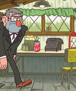 Grunkle Stan From Mystery Shack paint by numbers
