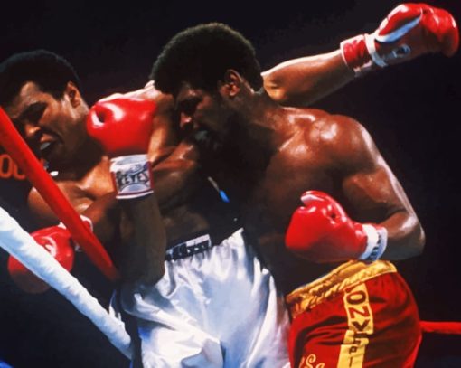 Muhammad Ali Defeats Leon Spinks paint by numbers