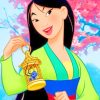 Mulan Disney Princess paint by numbers