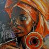 Painting Of African Woman painting by numbers