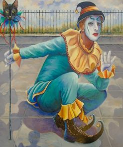 Pierrot Clown paint by numbers