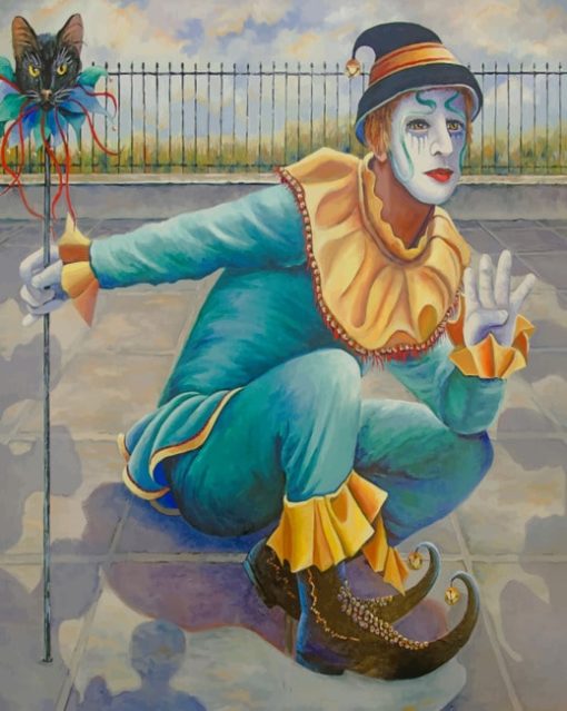 Pierrot Clown paint by numbers