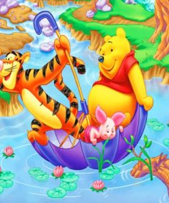 Pooh Bear And His Friends paint by numbers