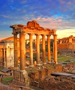 Ancient Roman Forum paint by numbers