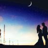 Romantic Couple Silhouette paint by numbers