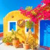 Santorini House paint by numbers