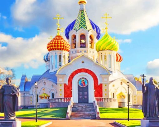 St Igor Church Russia paint by numbers