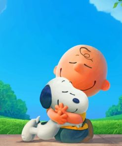 The Peanuts Snoopy painting by numbers