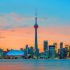 Toronto Skyline At Sunset painting by numbers