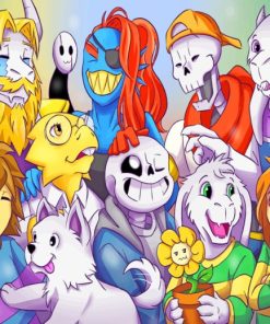Undertale Characters paint by numbers