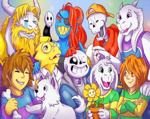 Undertale Characters paint by numbers