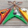 V Shaped Electric Guitars paint by numbers