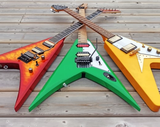 V Shaped Electric Guitars paint by numbers