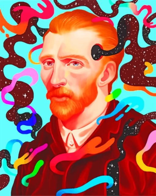Vincent Van Gogh Illustration paint by numbers