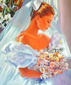Vintage Bride paint by numbers