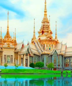 Wat Mahawiharn Thailand paint by numbers