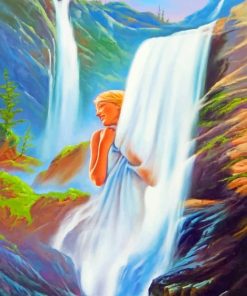 Waterfall Lady paint by numbers