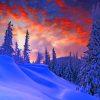 Winter Christmas painting by numbers