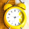Yellow Vintage Clock paint by numbers