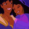 Aladdin And Jasmine Movie Cartoon painting by numbers