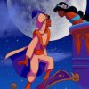 Aladdin And Jasmine Cartoon painting by numbers