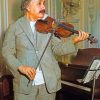 Albert Einstein With Violin paint by numbers