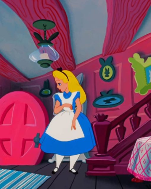 Alice At The Rabbit House paint by numbers