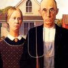 Grant Wood American Gothic paint by numbers