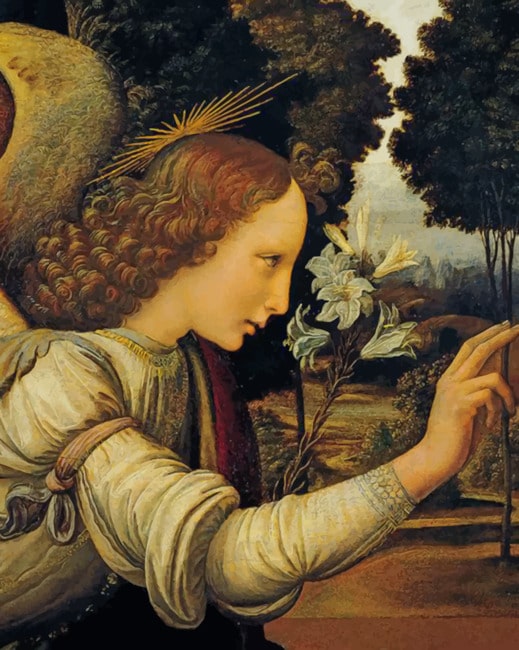 Angel Art By Leonardo Da Vinci Famous Paint By Numbers - Canvas Paint ...
