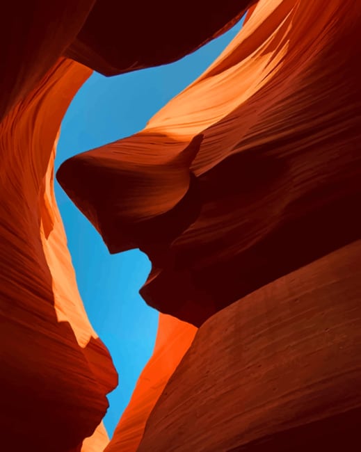 Antelope Canyon Arizona painting by numbers