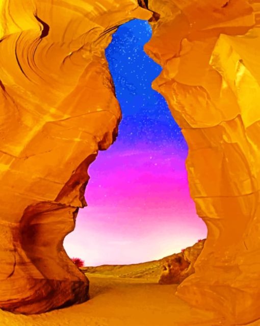 Antelope Canyon At Night paint by numbers
