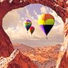 Arches National Park And Air Balloons paint by numbers