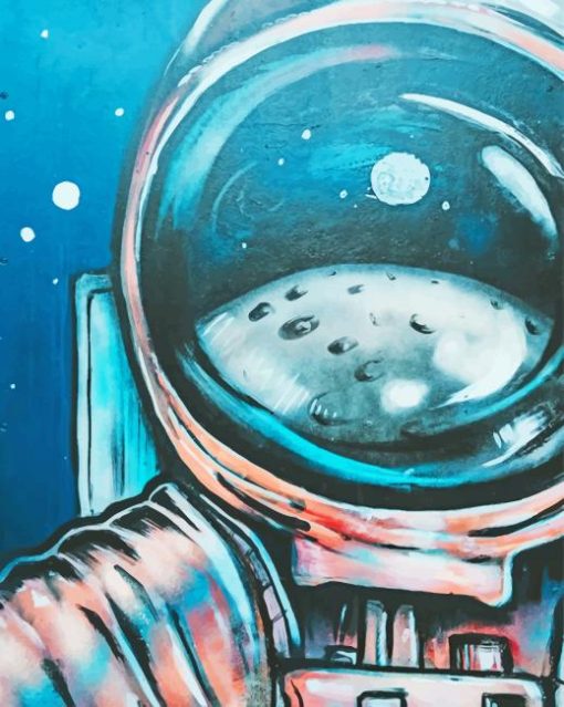 Astronaut Graffiti paint by numbers