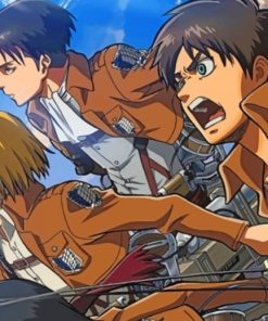 Attack On Titan Team Members paint by numbers