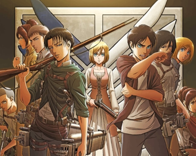 Attack On Titan Team paint by numbers