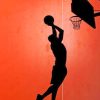Basketball Silhouette paint by numbers