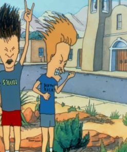 Metalheads Beavis And Butthead paint by numbers