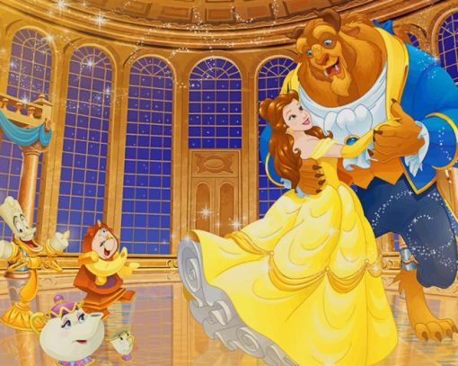 Beauty And The Beast Dancing painting by numbers